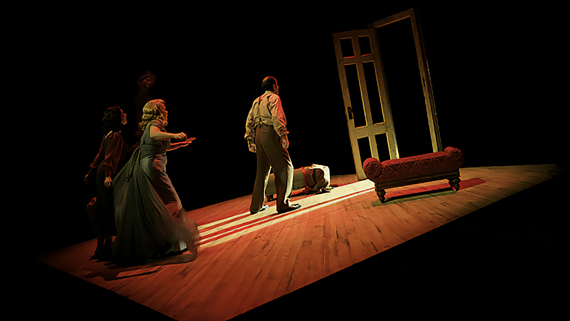 "No Exit" by Jean-Paul Sartre as staged in 2006 by the American Repertory Theater.