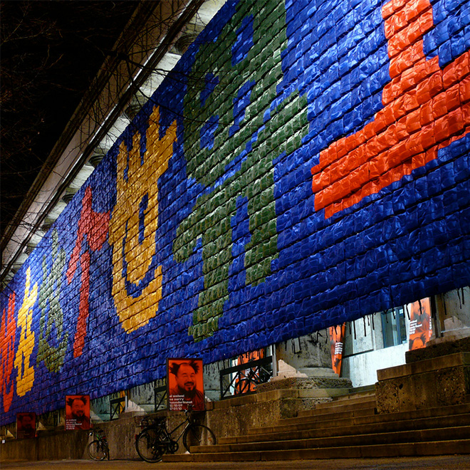 Ai Weiwei’s “Remembering” installation.