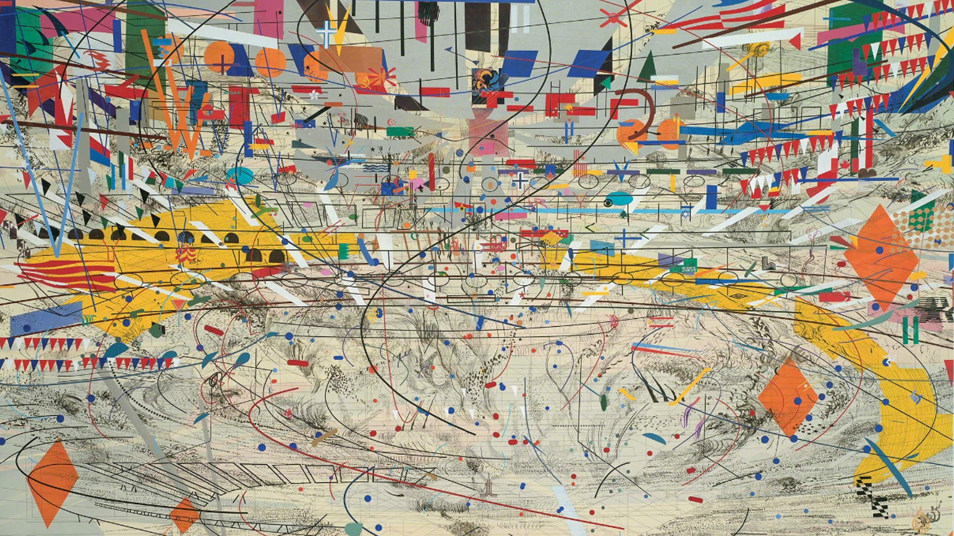 Julie Mehretu’s “Stadia II” (2004) 