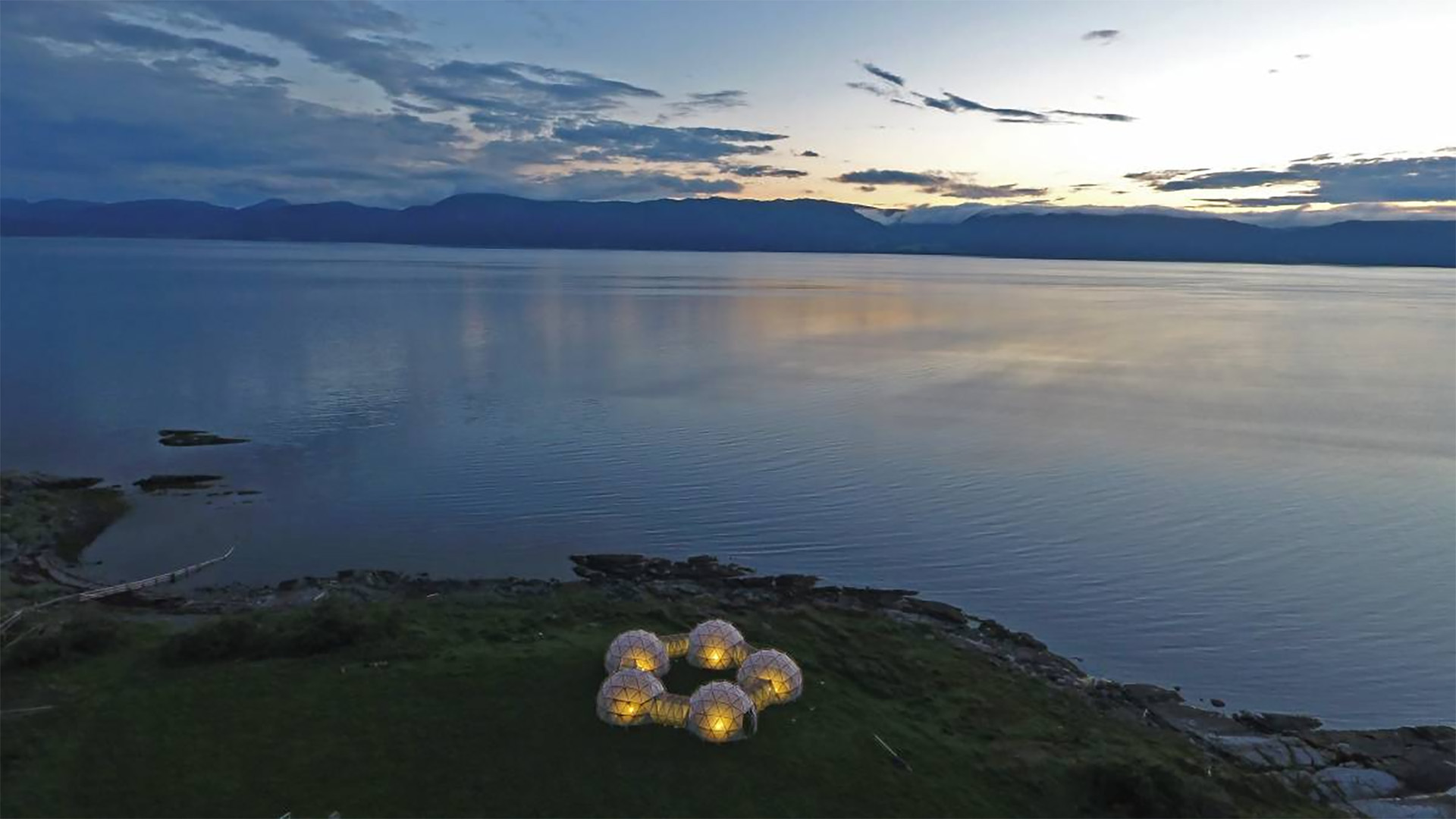 Michael Pinsky's Pollution Pods (2017) installation for Cape Farewell.