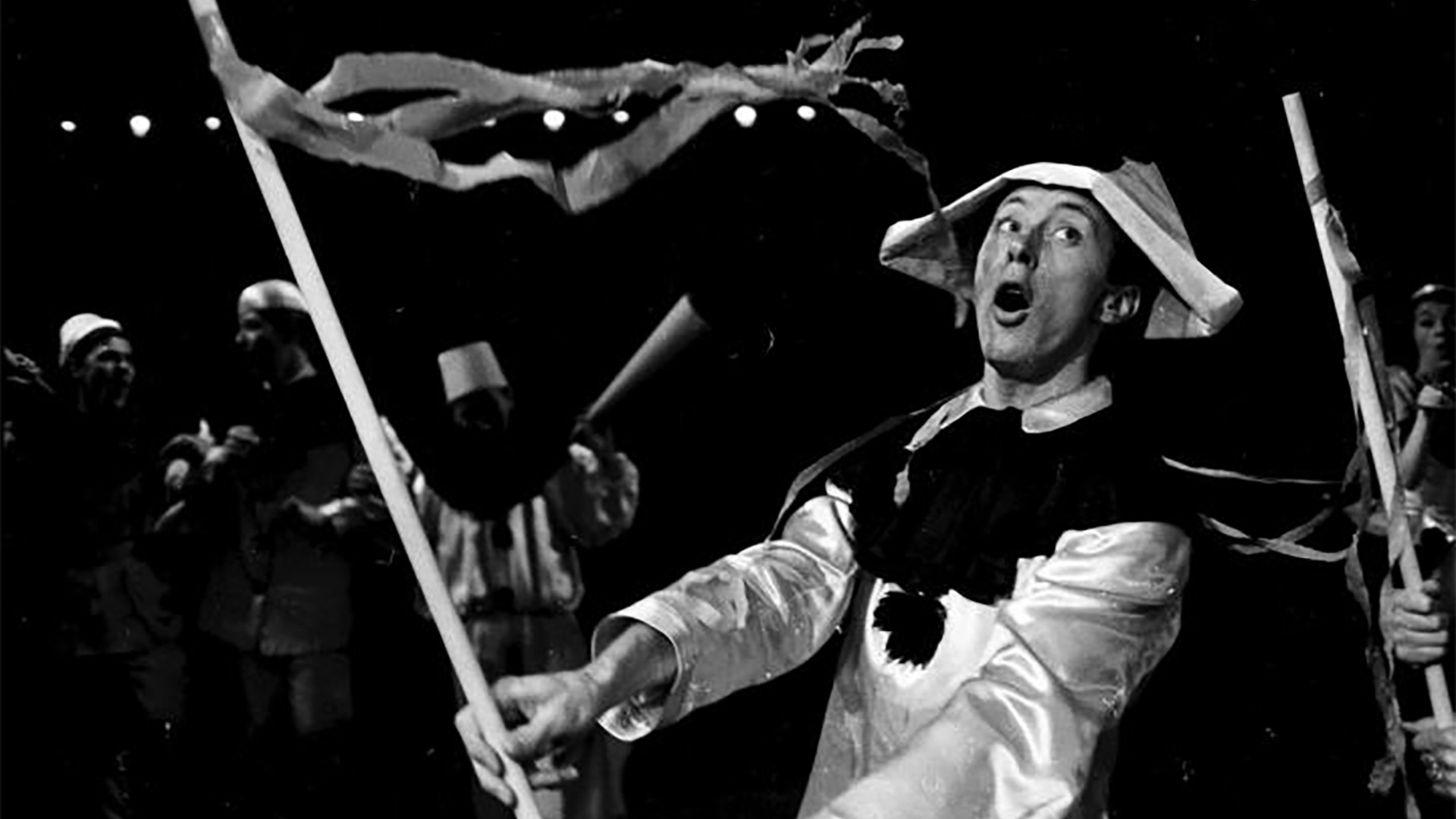 A 1963 Theatre Workshop production of Oh, What a Lovely War! at Theatre Royal Stratford East