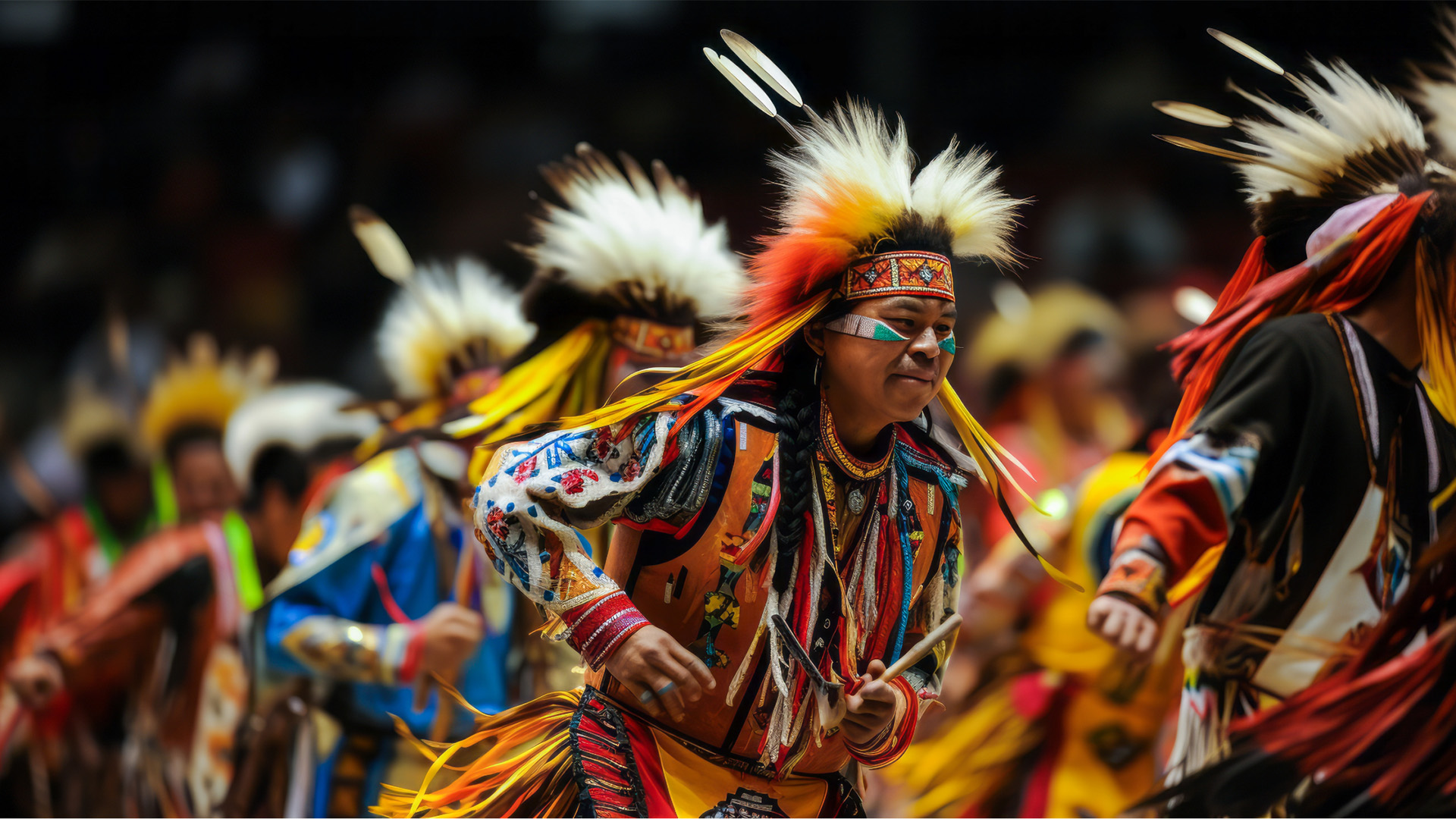Dancers at the Gathering of Nations in Albuquerque, New Mexico