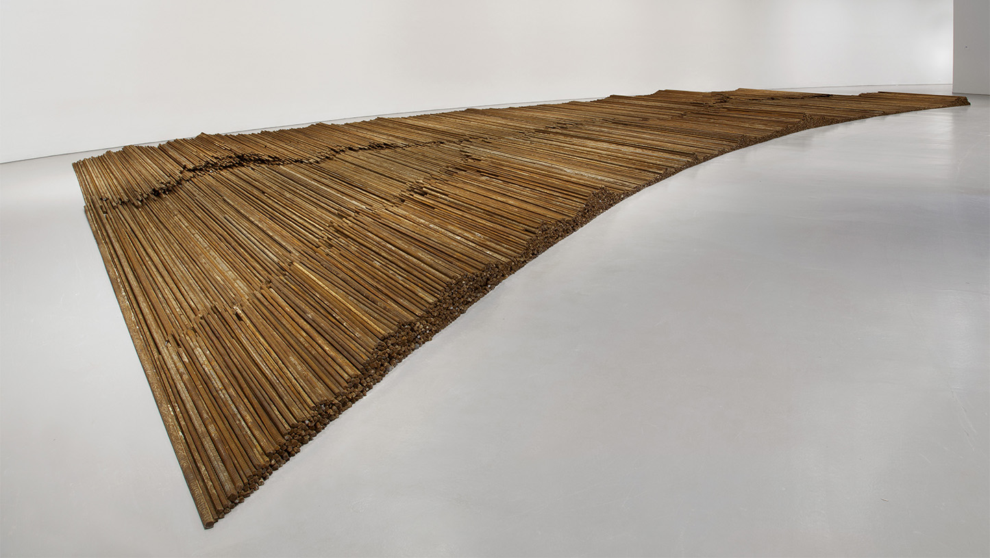 Ai Weiwei’s installation Straight (2008–2012)
