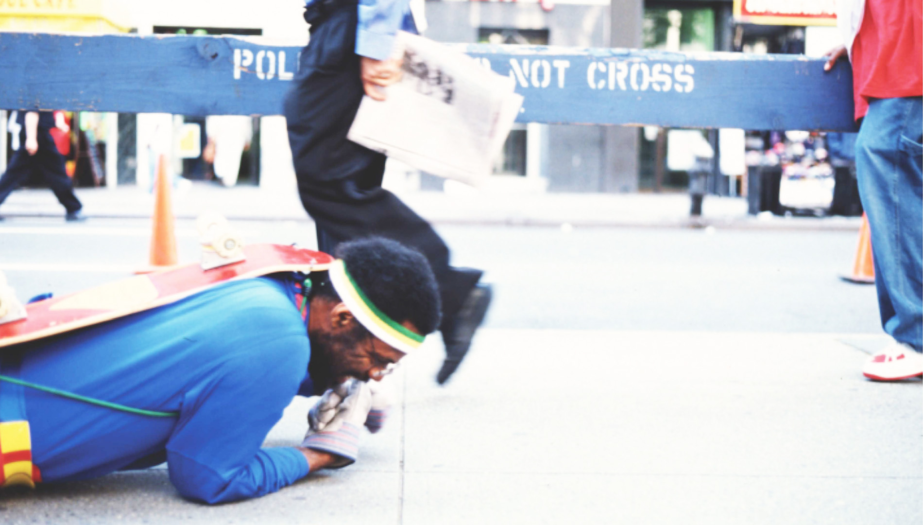Performance artist Pope.L’s The Great White Way (2001–2009) 